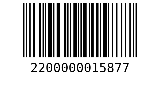 Штрихкод 2200000015877