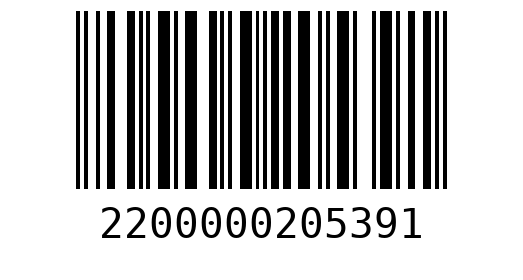 Штрихкод 2200000205391