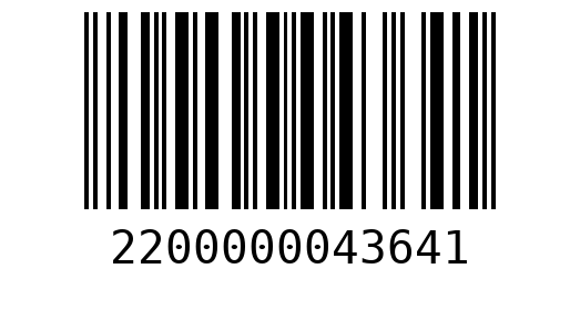 Штрихкод 2200000043641