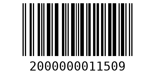 Штрихкод 2000000011509