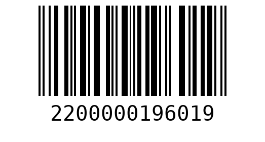 Штрихкод 2200000196019