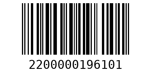 Штрихкод 2200000196101