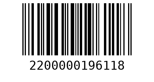 Штрихкод 2200000196118