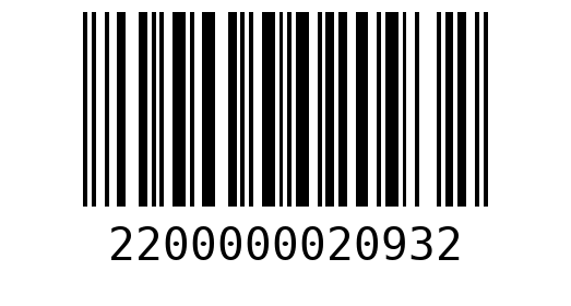 Штрихкод 2200000020932