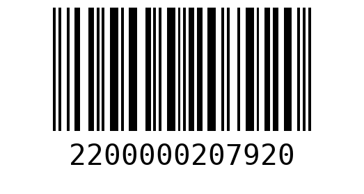 Штрихкод 2200000207920