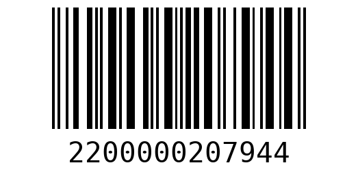 Штрихкод 2200000207944