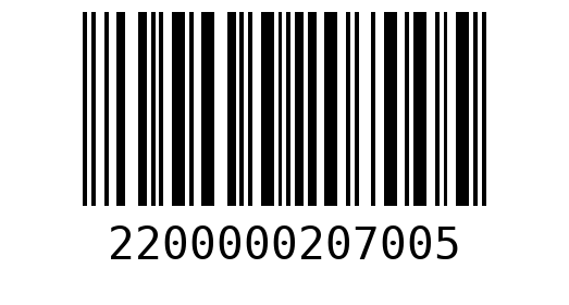 Штрихкод 2200000207005