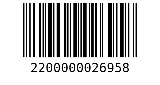 Штрихкод 2200000026958