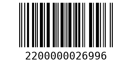 Штрихкод 2200000026996