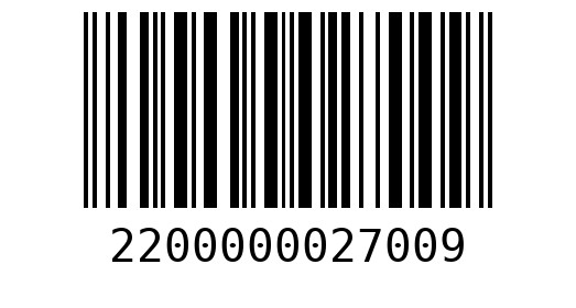 Штрихкод 2200000027009