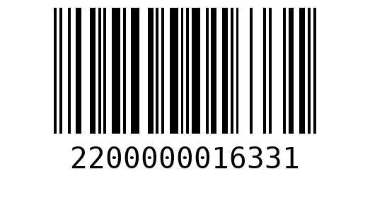 Штрихкод 2200000016331