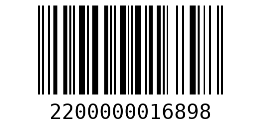Штрихкод 2200000016898