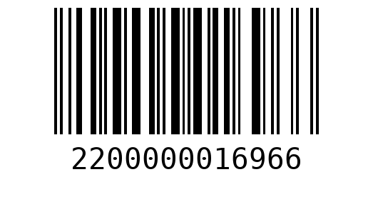 Штрихкод 2200000016966