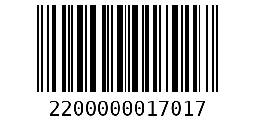 Штрихкод 2200000017017