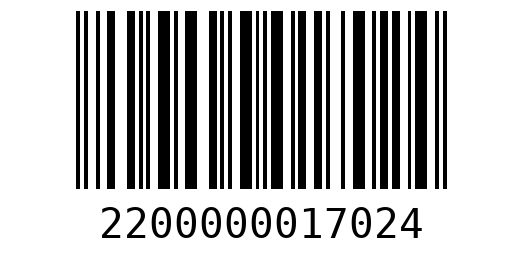 Штрихкод 2200000017024
