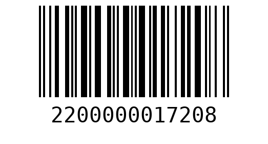 Штрихкод 2200000017208