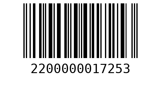 Штрихкод 2200000017253