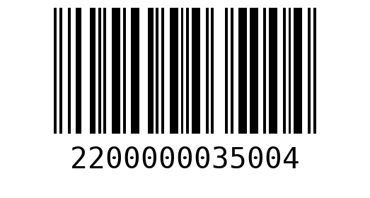 Штрихкод 2200000035004