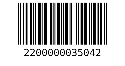 Штрихкод 2200000035042