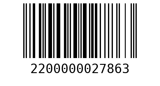 Штрихкод 2200000027863