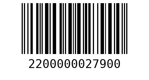 Штрихкод 2200000027900