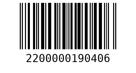 Штрихкод 2200000190406