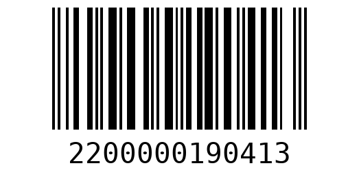 Штрихкод 2200000190413