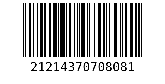 Штрихкод 21214370708082