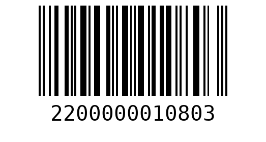 Штрихкод 2200000010803