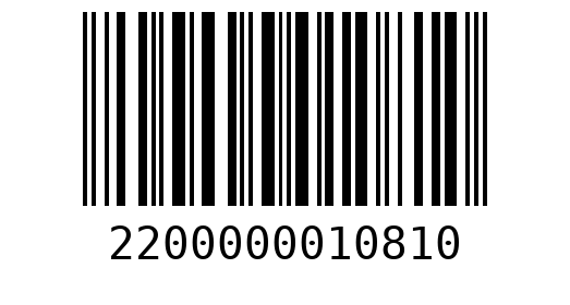 Штрихкод 2200000010810