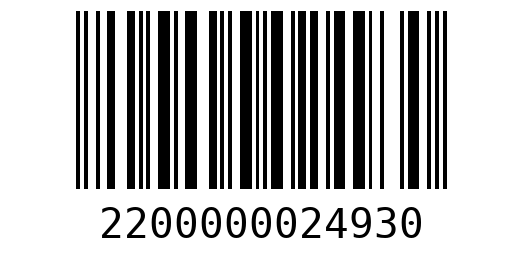 Штрихкод 2200000024930
