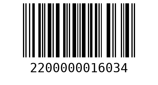Штрихкод 2200000016034