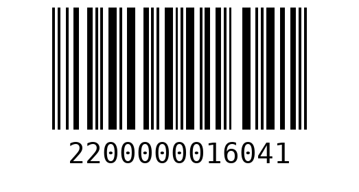 Штрихкод 2200000016041