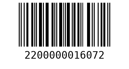 Штрихкод 2200000016072