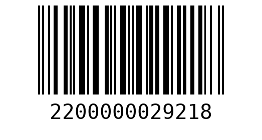 Штрихкод 2200000029218