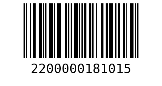 Штрихкод 2200000181015