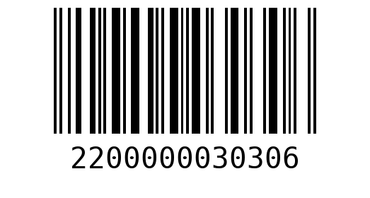 Штрихкод 2200000030306