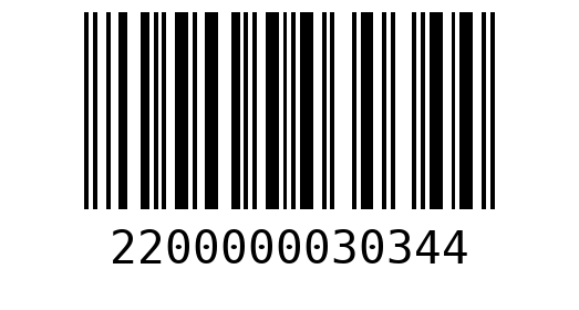 Штрихкод 2200000030344