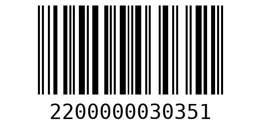 Штрихкод 2200000030351