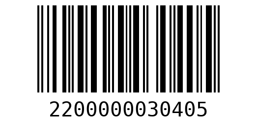 Штрихкод 2200000030405
