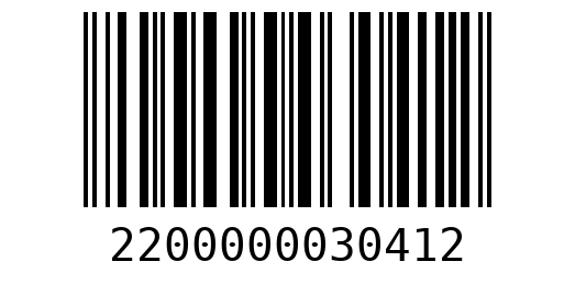 Штрихкод 2200000030412