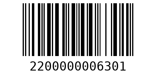 Штрихкод 2200000006301