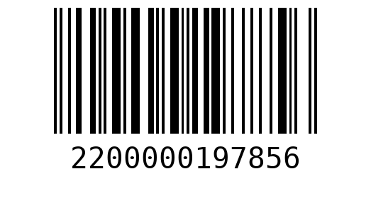 Штрихкод 2200000197856