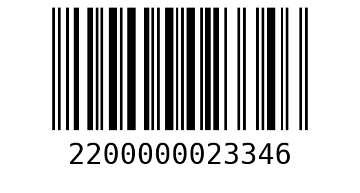 Штрихкод 2200000023346