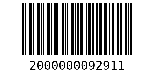 Штрихкод 2000000092911