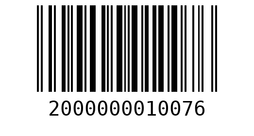 Штрихкод 2000000010076