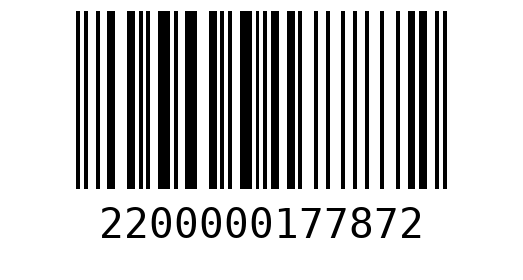 Штрихкод 2200000177872