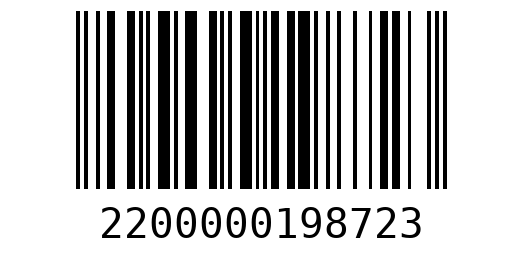 Штрихкод 2200000198723