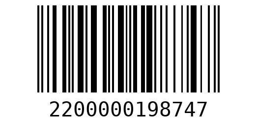 Штрихкод 2200000198747