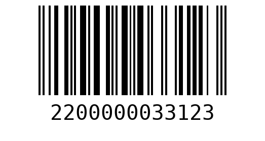 Штрихкод 2200000033123